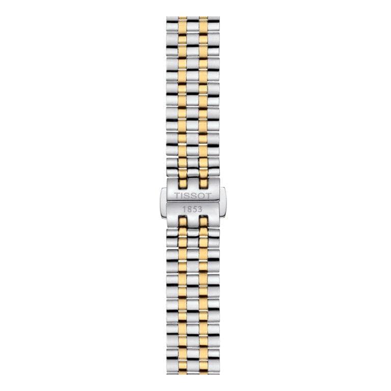 Tissot T Classic Carson Lady Premium Silver Dial Two Tone Steel Strap Watch For Women - T122.210.22.033.00