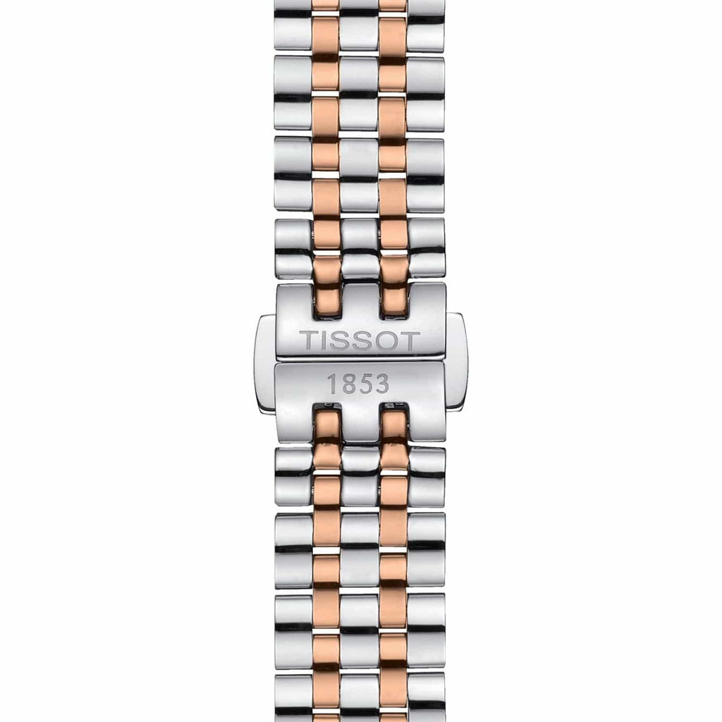 Tissot T Classic Carson Premium 30 White Dial Two Tone Steel Strap Watch for Women - T122.207.22.031.01