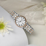 Tissot T Classic Carson Premium 30 White Dial Two Tone Steel Strap Watch for Women - T122.207.22.033.00