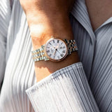 Tissot T Classic Carson Premium 30 White Dial Two Tone Steel Strap Watch for Women - T122.207.22.033.00