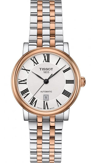 Tissot T Classic Carson Premium 30 White Dial Two Tone Steel Strap Watch for Women - T122.207.22.033.00