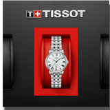 Tissot T Classic Carson Premium Automatic Lady Silver Dial Silver Steel Strap Watch for Women - T122.207.11.033.00