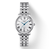 Tissot T Classic Carson Premium Automatic Lady Silver Dial Silver Steel Strap Watch for Women - T122.207.11.033.00