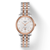 Tissot T Classic Carson Premium Diamonds White Dial Two Tone Steel Strap Watch for Women - T122.207.22.036.00
