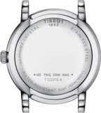 Tissot T Classic Carson Premium Lady Mother of Pearl Pink Dial Silver Steel Strap Watch For Women - T122.210.11.159.00