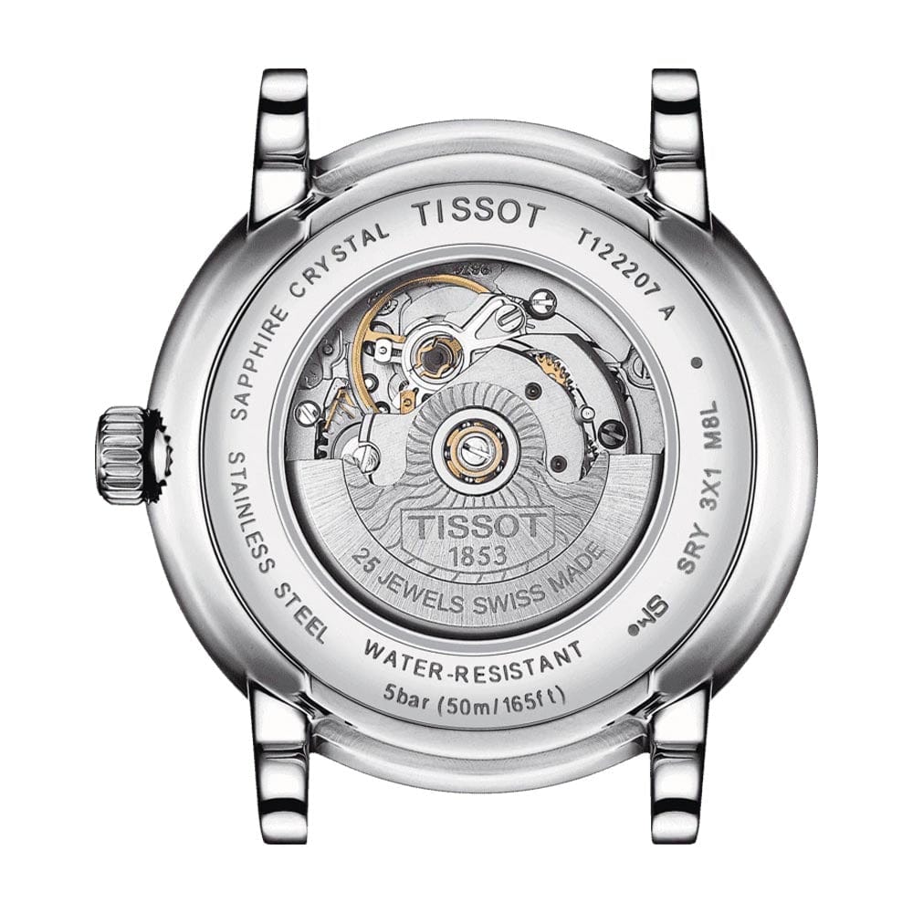 Tissot T Classic Carson Premium Silver Dial Silver Steel Strap Watch for Women - T122.207.11.031.00