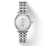 Tissot T Classic Carson Premium Silver Dial Silver Steel Strap Watch for Women - T122.207.11.031.00