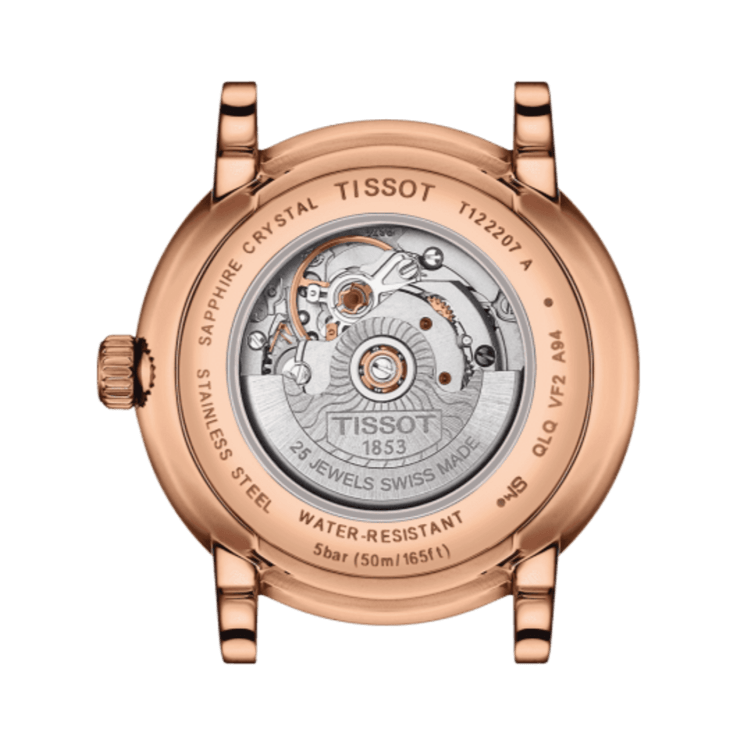 Tissot T Classic Carson Premium White Dial Brown Leather Strap Watch for Women - T122.207.36.031.00