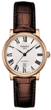Tissot T Classic Carson Premium White Dial Brown Leather Strap Watch for Women - T122.207.36.033.00