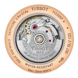 Tissot T Classic Carson Premium White Dial Rose Gold Steel Strap Watch for Women - T122.207.33.031.00