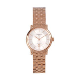 Tissot T Classic Carson Premium White Dial Rose Gold Steel Strap Watch for Women - T122.207.33.031.00