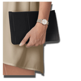 Tissot T Classic Carson Premium White Dial Two Tone Steel Strap Watch for Women - T122.207.22.031.00