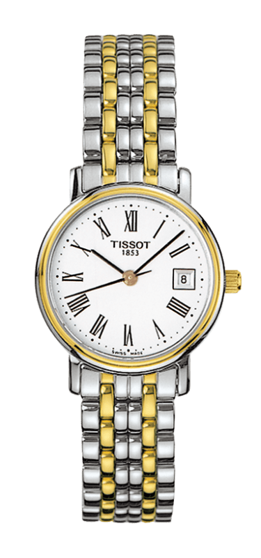Tissot T Classic Desire Two Tone Quartz Watch For Women - T52.2.281.13