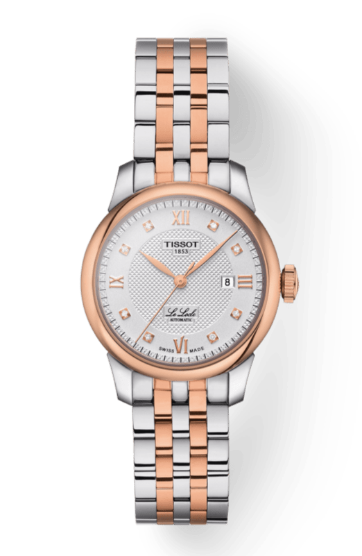 Tissot T Classic Le Locle Automatic Lady Silver Dial Two Tone Steel Strap Watch For Women - T006.207.22.036.00