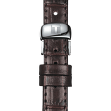 Tissot T Classic Le Locle Automatic Silver Dial Brown Leather Strap Watch For Women - T006.207.16.038.00