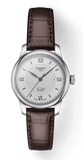 Tissot T Classic Le Locle Automatic Silver Dial Brown Leather Strap Watch For Women - T006.207.16.038.00