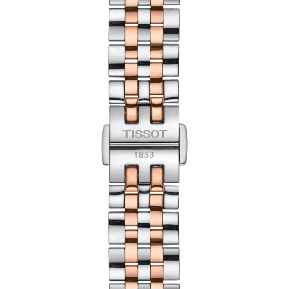 Tissot T Classic Le Locle Automatic Silver Dial Two Tone Steel Strap Watch For Women - T006.207.22.038.00