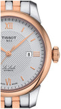 Tissot T Classic Le Locle Automatic Silver Dial Two Tone Steel Strap Watch For Women - T006.207.22.038.00