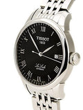 Tissot T Classic Le Locle Powermatic 80 Black Dial Silver Steel Strap Watch For Women - T41.1.483.53