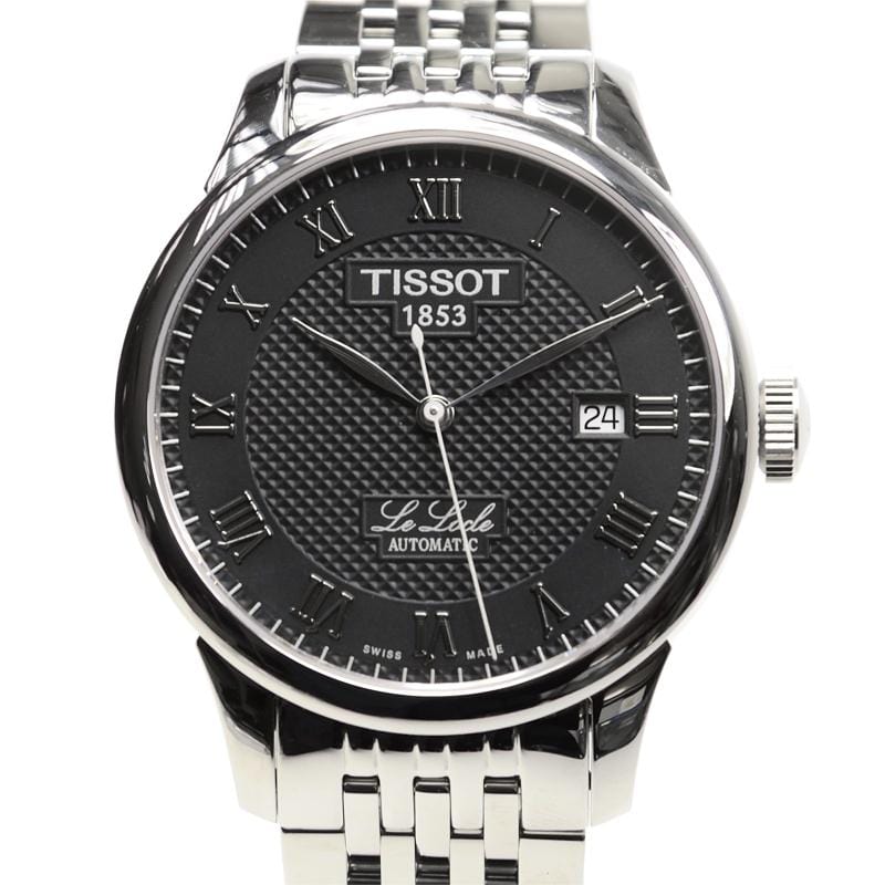 Tissot T Classic Le Locle Powermatic 80 Black Dial Silver Steel Strap Watch For Women - T41.1.483.53
