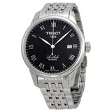 Tissot T Classic Le Locle Powermatic 80 Black Dial Silver Steel Strap Watch For Women - T41.1.483.53