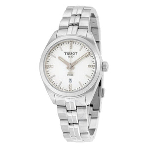 Tissot T Classic PR 100 Lady Silver Dial Watch For Women - T101.210.11.036.00