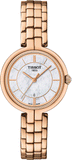 Tissot T Lady Flamingo Mother of Pearl Dial Rose Gold Steel Strap Watch For Women - T094.210.33.111.01