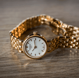 Tissot T Lady Lovely Mother of Pearl Dial Rose Gold Steel Strap Watch For Women - T058.009.33.111.00