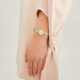 Tissot T Lady Lovely Mother of Pearl Dial Rose Gold Steel Strap Watch For Women - T058.009.33.111.00