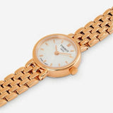 Tissot T Lady Lovely Mother of Pearl Dial Rose Gold Steel Strap Watch For Women - T058.009.33.111.00