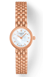 Tissot T Lady Lovely Mother of Pearl Dial Rose Gold Steel Strap Watch For Women - T058.009.33.111.00