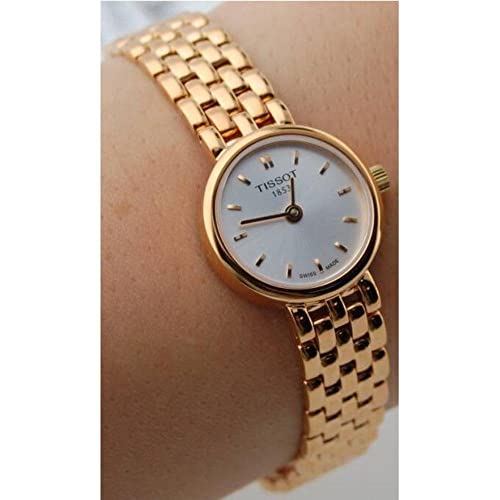 Tissot T Lady Lovely Silver Dial Rose Gold Steel Strap Watch For Women - T058.009.33.031.01