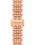Tissot T Lady Lovely Silver Dial Rose Gold Steel Strap Watch For Women - T058.009.33.031.01