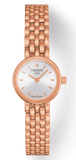 Tissot T Lady Lovely Silver Dial Rose Gold Steel Strap Watch For Women - T058.009.33.031.01