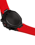 Tissot T Race Chronograph Black Dial Red Rubber Strap Watch for Men - T141.417.37.061.01