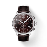 Tissot T Sport Chrono XL Classic Brown Dial Brown Leather Strap Watch For Men - T116.617.16.297.00