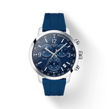 Tissot T Sport PRC 200 Chronograph Blue Rubber Strap Watch For Men - T114.417.17.047.00