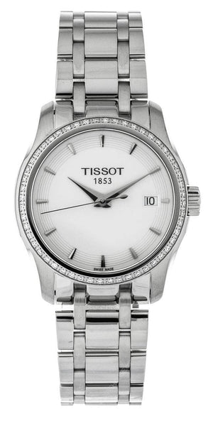 Tissot T Trend Couturier Lady White Dial Watch For Women - T035.210.61.011.00