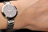 Tissot T Trend Flamingo Black Dial Silver Steel Strap Watch For Women - T094.210.11.051.00