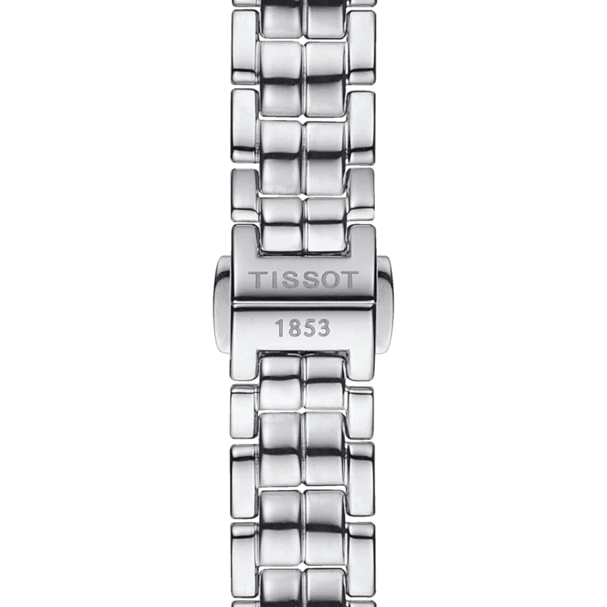 Tissot T Trend Flamingo Black Dial Silver Steel Strap Watch For Women - T094.210.11.051.00