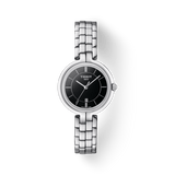 Tissot T Trend Flamingo Black Dial Silver Steel Strap Watch For Women - T094.210.11.051.00
