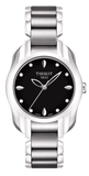 Tissot T Wave Black Dial Two Tone Steel Strap Watch For Women - T023.210.11.056.00