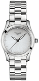 Tissot T Wave Diamonds White Dial Silver Steel Strap Watch For Women - T112.210.11.036.00