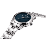 Tissot T Wave Donna Blue Dial Silver Steel Strap Watch For Women - T112.210.11.041.00