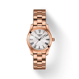 Tissot T Wave Mother of Pearl Dial Rose Gold Steel Strap Watch For Women - T112.210.33.113.00