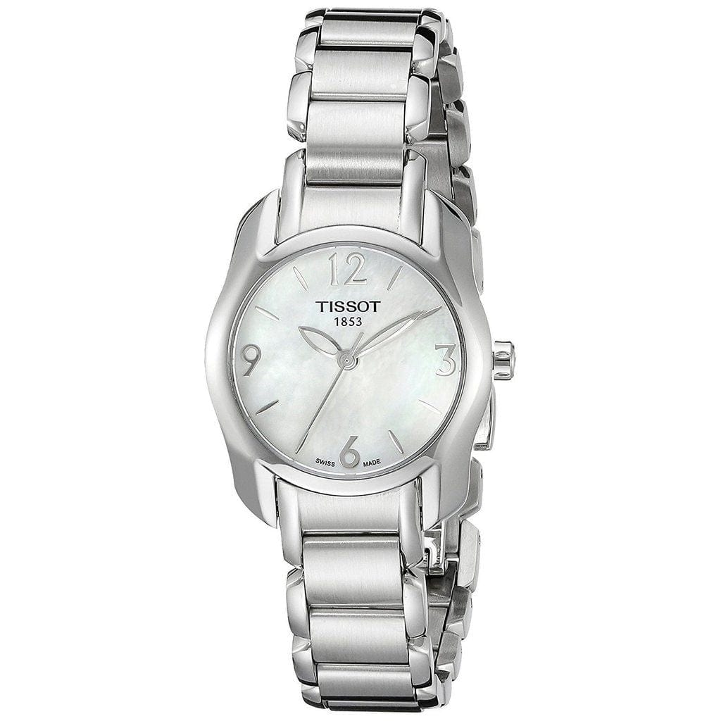 Tissot T Wave Mother of Pearl Dial Two Tone Steel Strap Watch For Women - T023.210.11.117.00