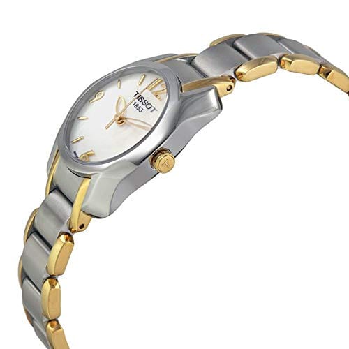 Tissot T Wave Mother of Pearl Dial Two Tone Steel Strap Watch for Women - T023.210.22.117.00