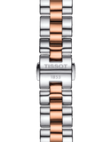 Tissot T Wave Mother of Pearl Dial Two Tone Steel Strap Watch For Women - T112.210.22.113.01
