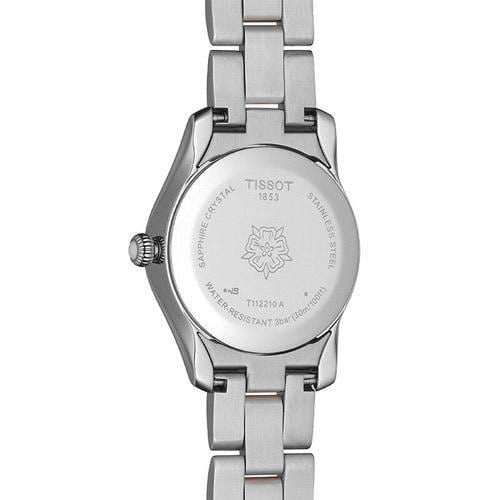 Tissot T Wave Mother of Pearl Dial Two Tone Steel Strap Watch For Women - T112.210.22.113.01