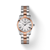 Tissot T Wave Mother of Pearl Dial Two Tone Steel Strap Watch For Women - T112.210.22.113.01
